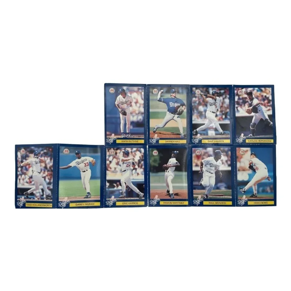 1996 Los Angeles L.A. Dodgers Baseball Cards LAPD D.A.R.E. Piazza, Nomo, Lasorda